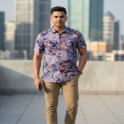 Floral Purple Shirt