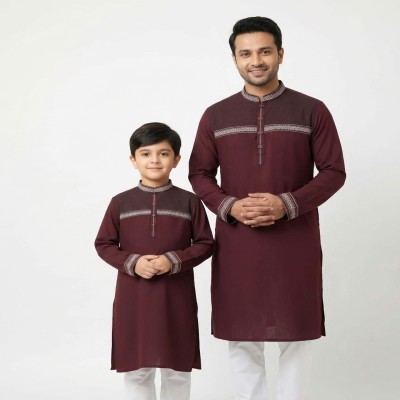 বাবা-ছেলে ম্যাচিং পাঞ্জাবী (লিভার)