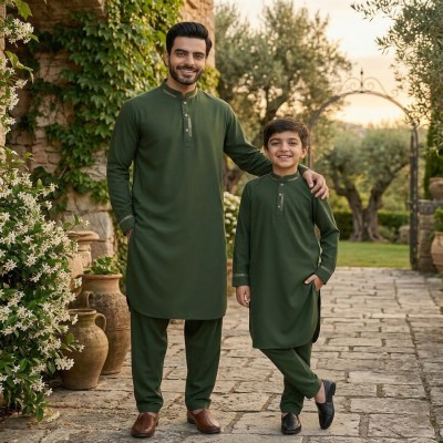 Olive Matching Kabli Set
