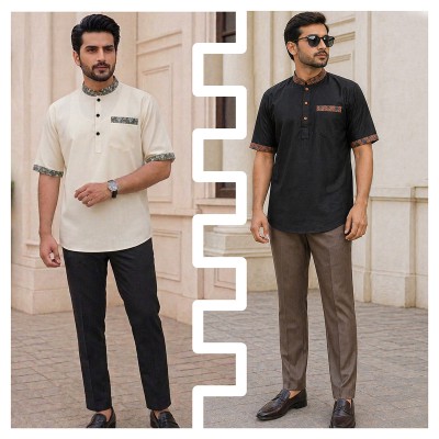 Off white+Black Combo